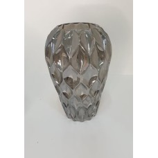 Vaso de Vidro Fumê Refletivo M 